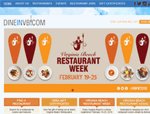 Tablet Screenshot of dineinvb.com